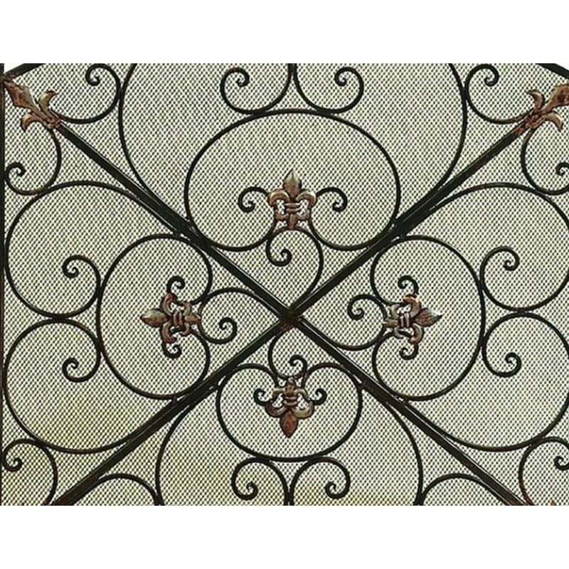 Fleur De Lis Living Iron Fireplace Screen Reviews Wayfair